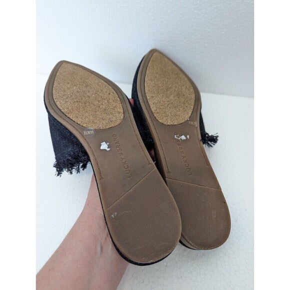 Lucky Brand Bapsee Black Slip On Loafers Women's Size 8.5 - Picture 8 of 8